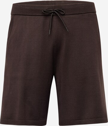 Pantalon 'Teller' SELECTED HOMME en marron : devant