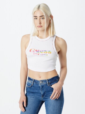 GUESS Top in White: front