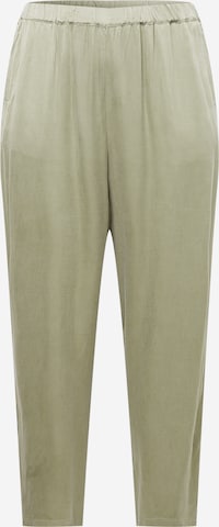 Guido Maria Kretschmer Curvy Tapered Broek 'Mona' in Groen: voorkant