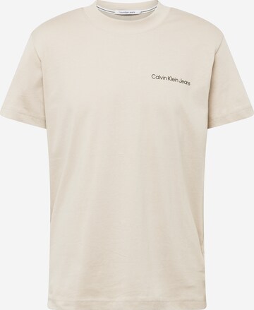 smėlio Calvin Klein Jeans Marškinėliai: priekis