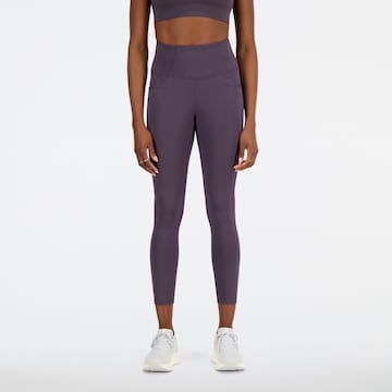 new balance Skinny Workout Pants in Purple: front