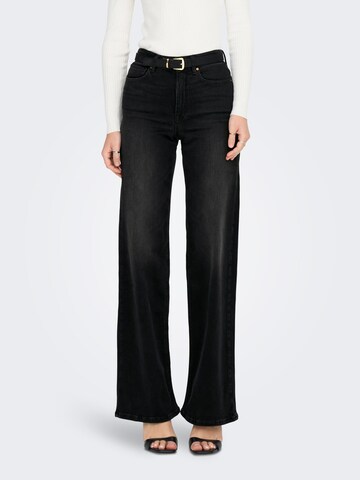 ONLY Wide leg Jeans 'ONLMadison Blush' in Black: front