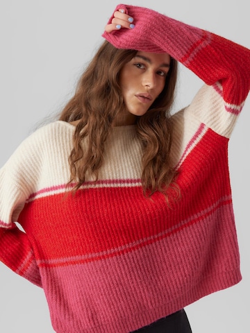 VERO MODA Trui 'CELIN' in Rood