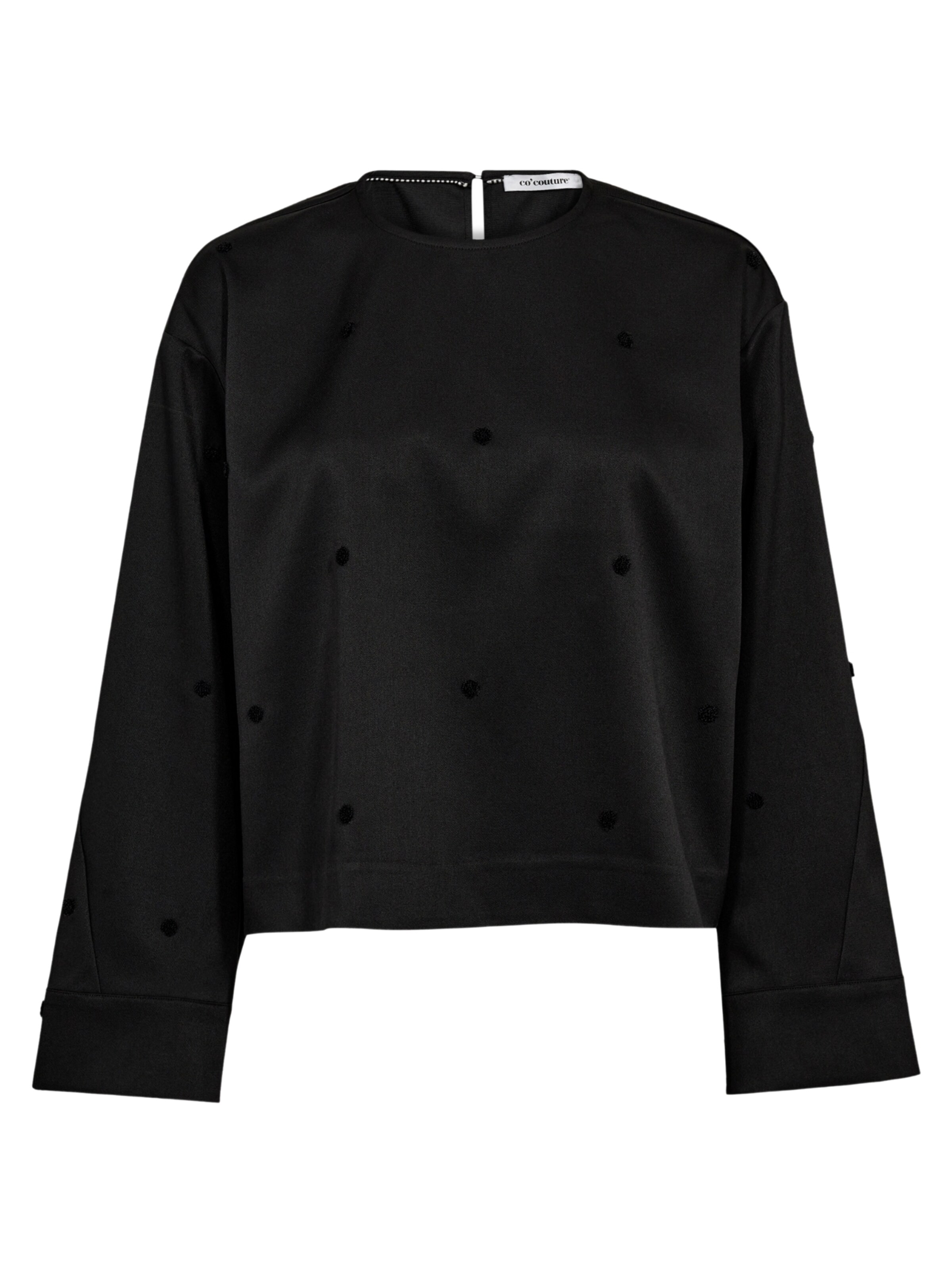 co'couture Tričko 'Clover' – černá: přední strana