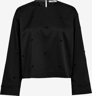 Maglietta 'Clover' di co'couture in nero: frontale