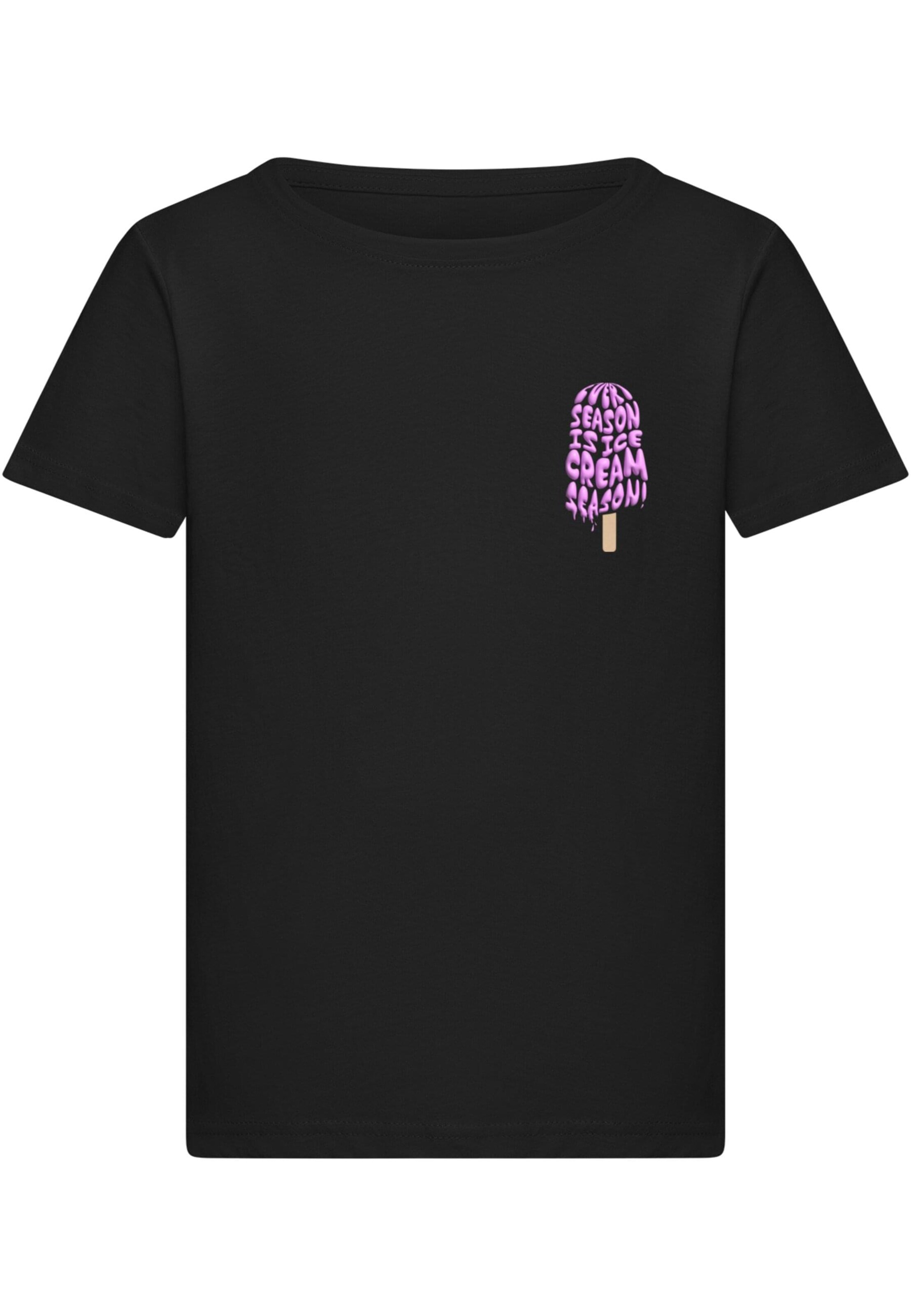 Maglietta 'Ice Cream Season' di Merchcode in nero: frontale
