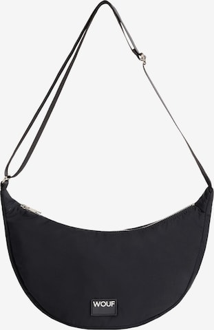 Wouf Crossbody Bag in Black: front