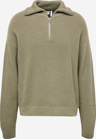 WEEKDAY Sweater 'Harry' in Green: front