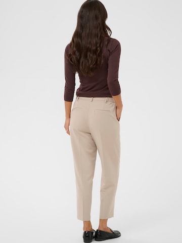 Effilé Pantalon à plis 'KAHeather' Kaffe en beige