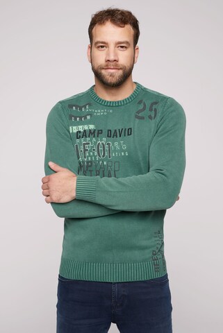 CAMP DAVID Sweater 'Shipyard' in Green: front