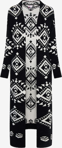 IZIA Knit Cardigan 'Lomasi' in Black: front