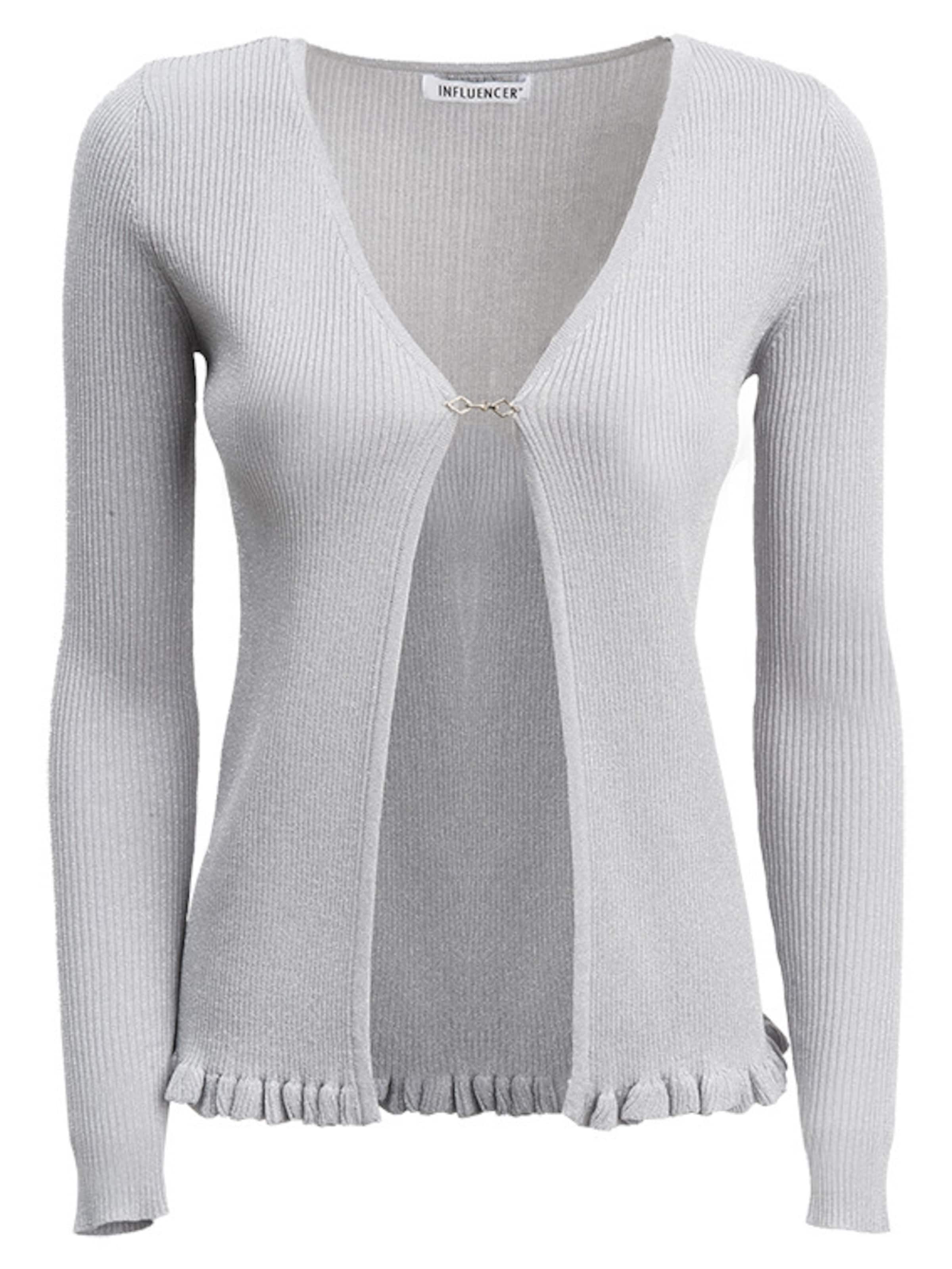 sidabrinė Influencer Kardiganas: priekis