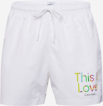 Calvin Klein Swimwear Swimming shorts in White: front