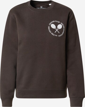 92 The Studio Sweatshirt 'Tennis' in Brown: front