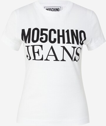 Moschino Jeans Majica | bela barva: sprednja stran