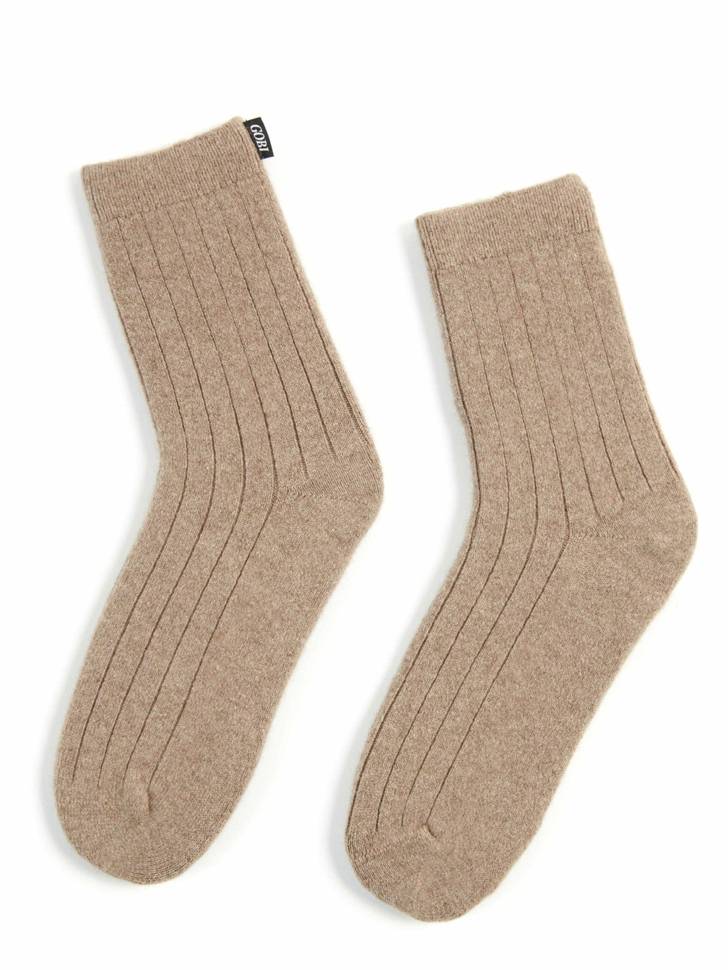 GOBI Cashmere Sockor i grå: framsida