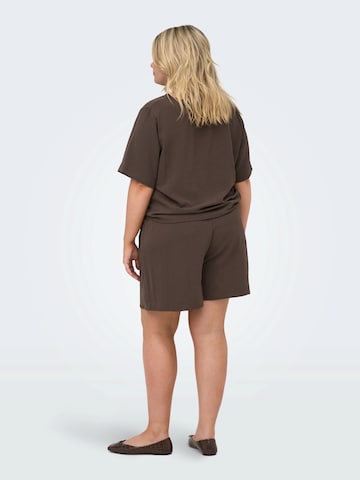 ONLY Carmakoma Bluza 'CAREvalou' | rjava barva