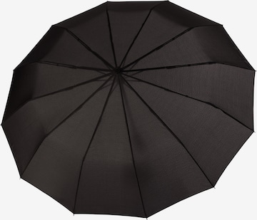 Doppler Regenschirm 'Fiber Magic' in Schwarz: Vorderseite
