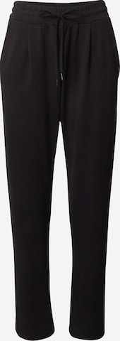 Regular Pantalon à pince QS en noir : devant