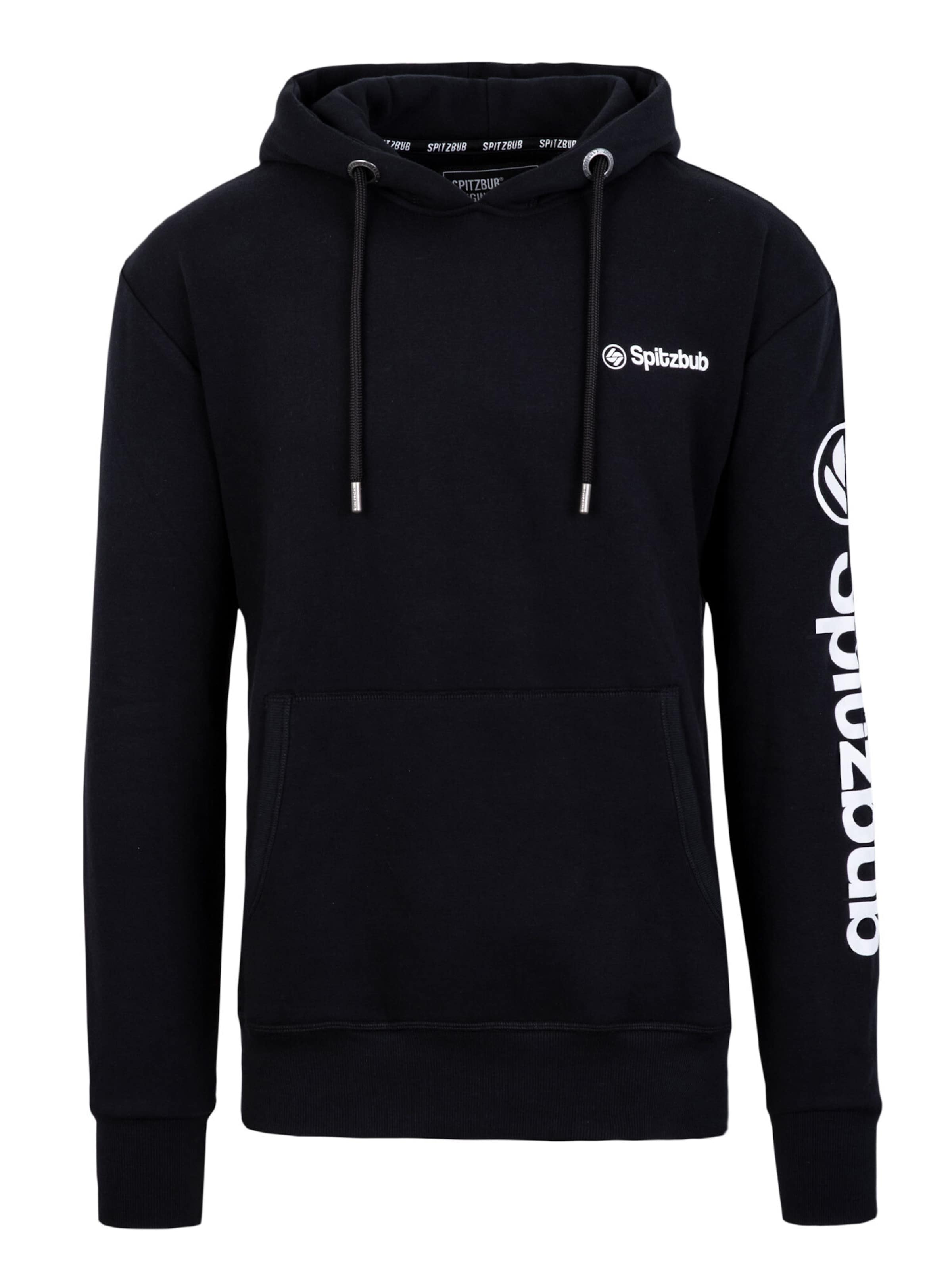 Sweat-shirt SPITZBUB en noir : devant