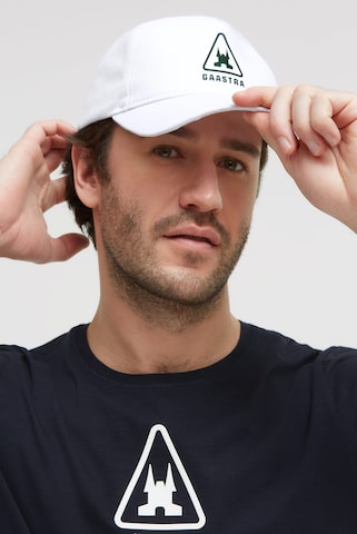 Gaastra Basecap mit Rubber Artwork in Weiß: Vorderseite