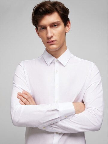 HECHTER PARIS Slim fit Overhemd in Wit