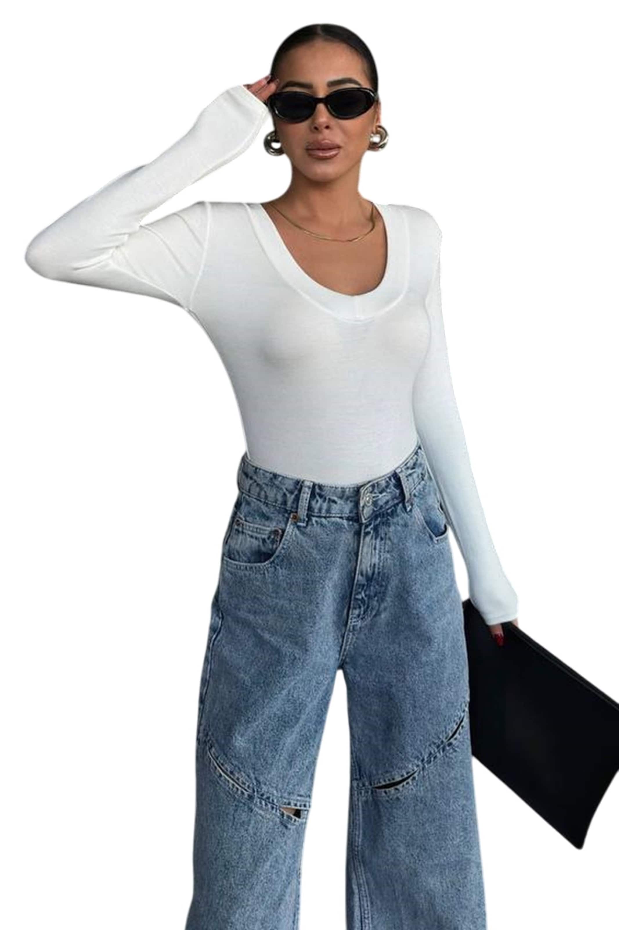 WOMAN VISION Blouse in Wit