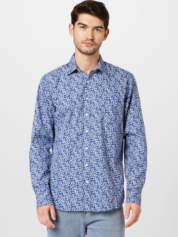 Jack's Regular fit Button Up Shirt in Blue: front