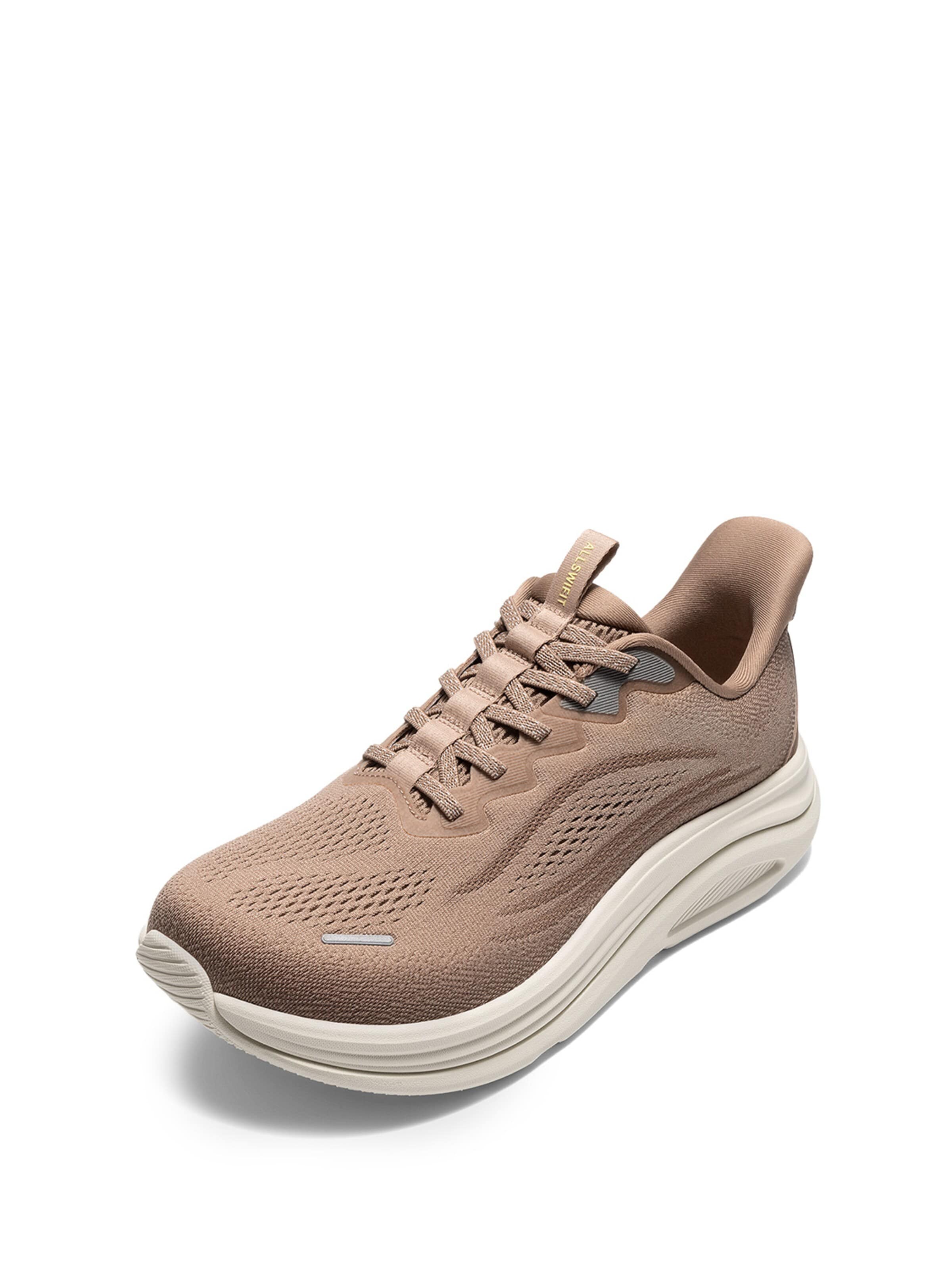 ALLSWIFT Running Shoes in Brown: front
