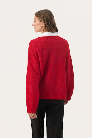 Part Two Gebreid vest 'Rastina' in Rood