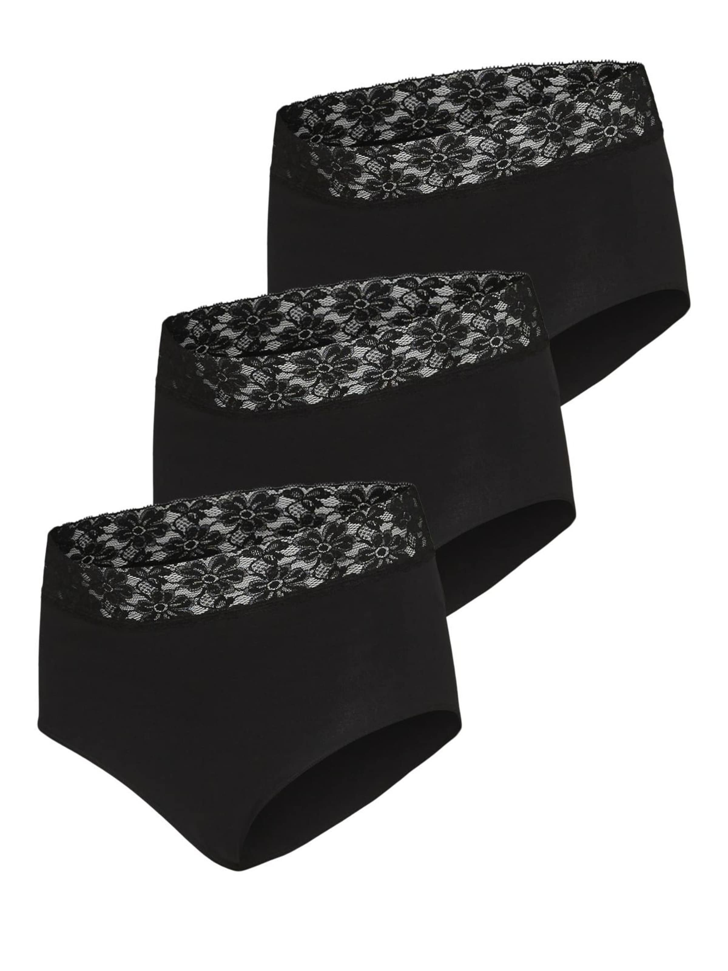 Panty 'MLHEAL' di MAMALICIOUS in nero: frontale