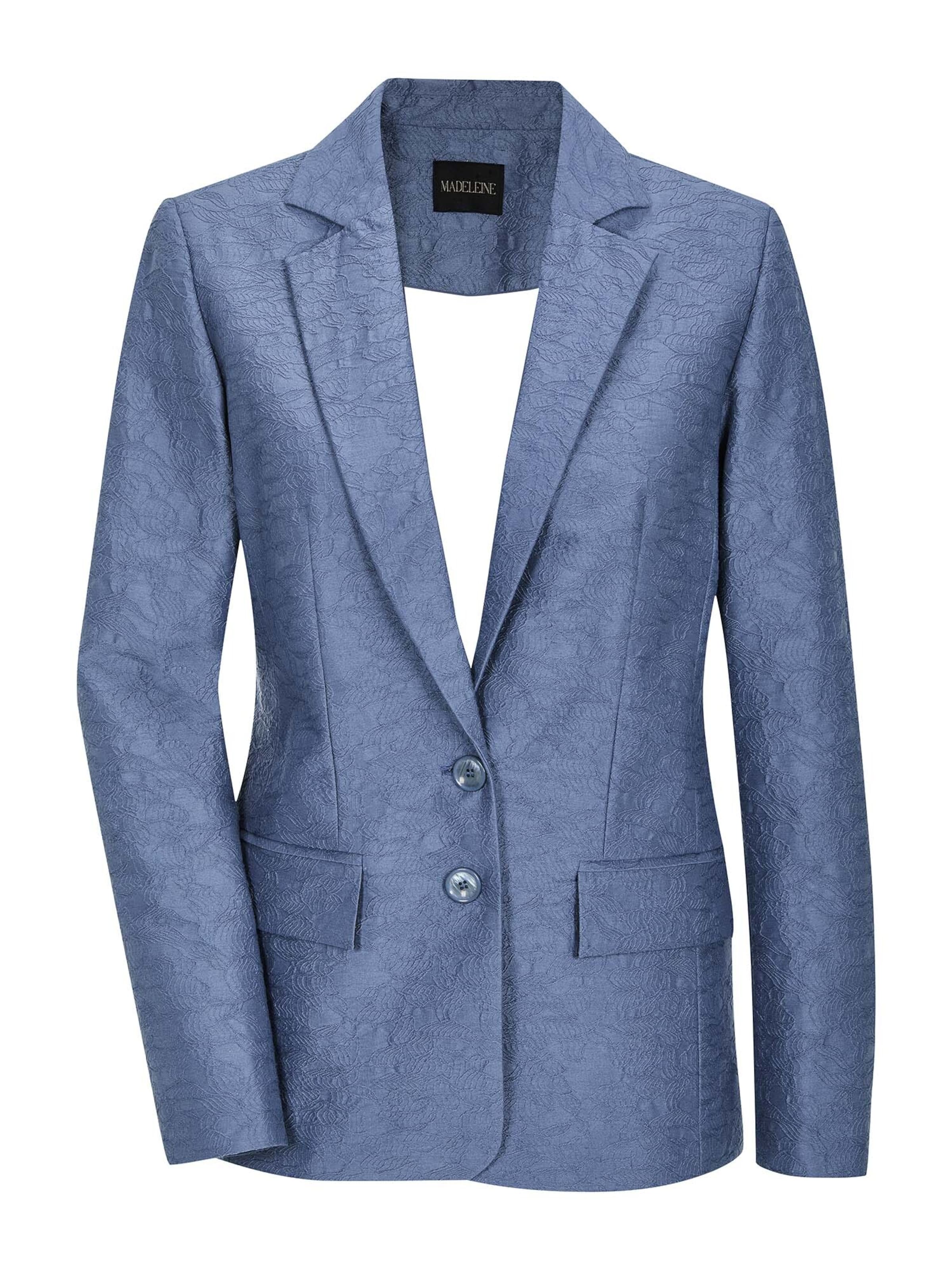 Blazer MADELEINE en bleu : devant