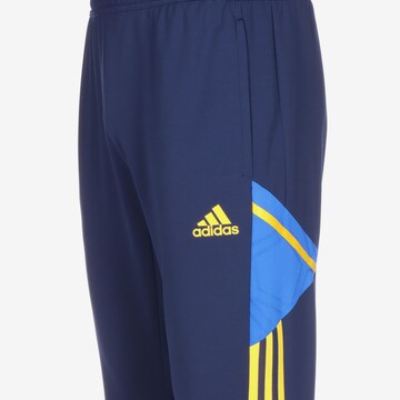 ADIDAS PERFORMANCE Tapered Workout Pants 'Boca Juniors Condivo' in Blue