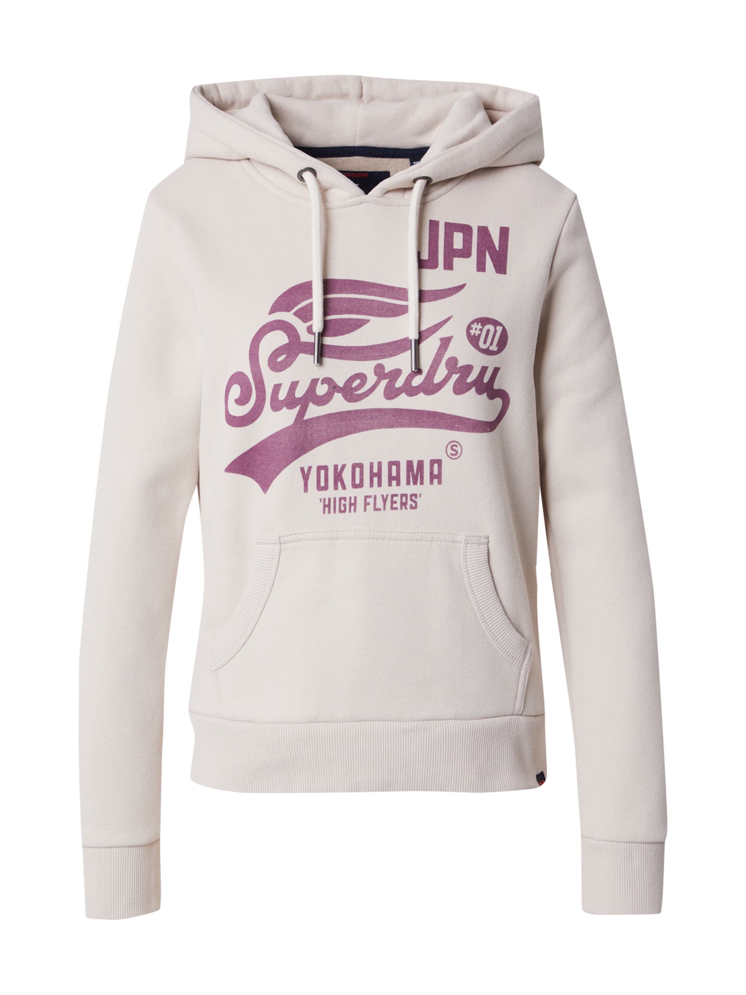 Superdry - Sudadera 'HIGH FLYERS' en gris: frente