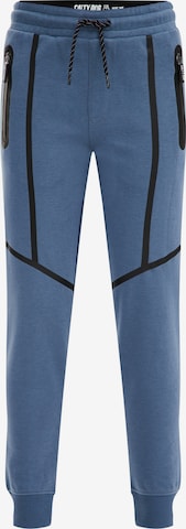 WE Fashion Дънки Tapered Leg Панталон в синьо: отпред