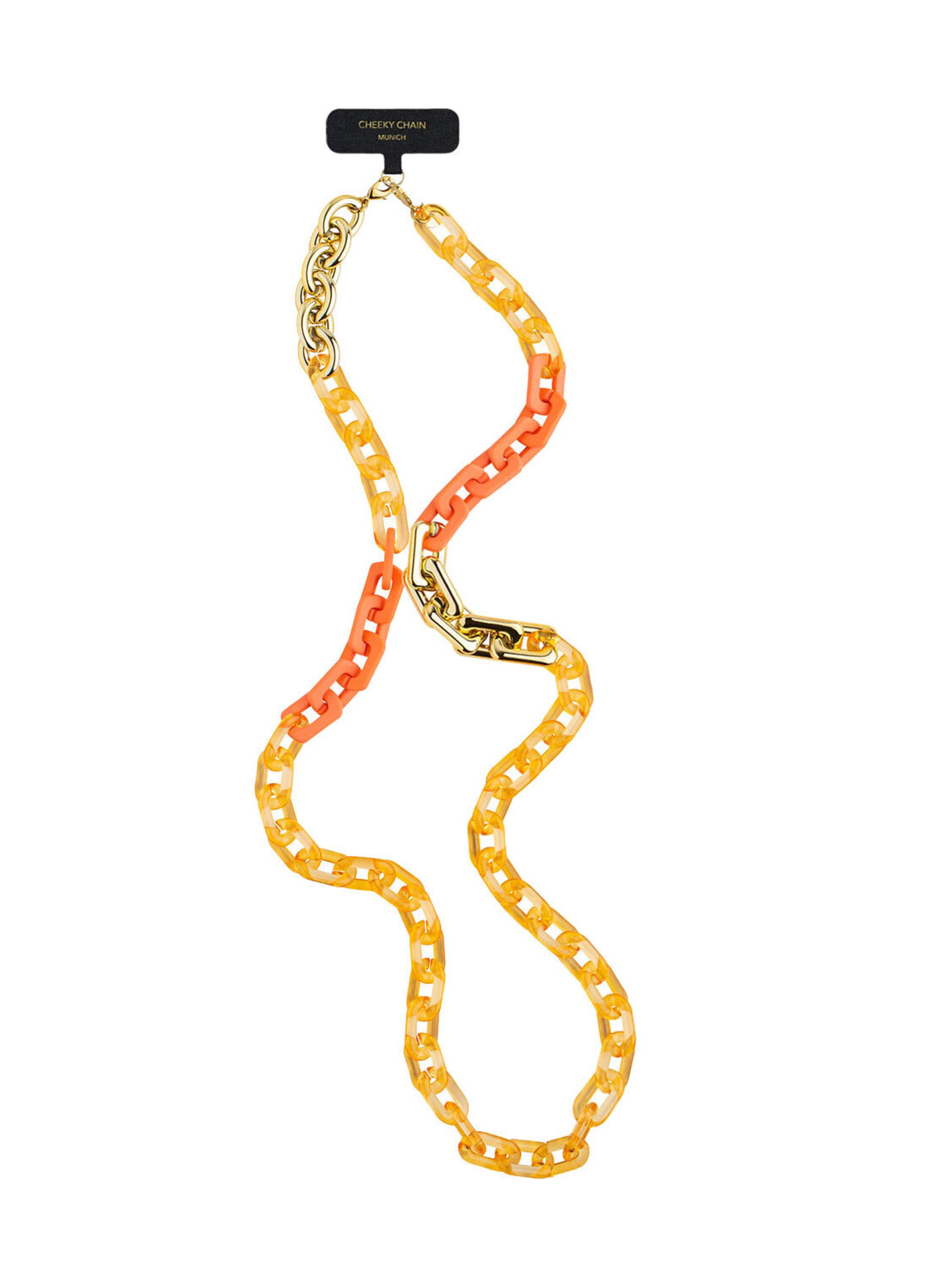 Cheeky Chain Munich Smartphone Case 'Funky' in Orange: front
