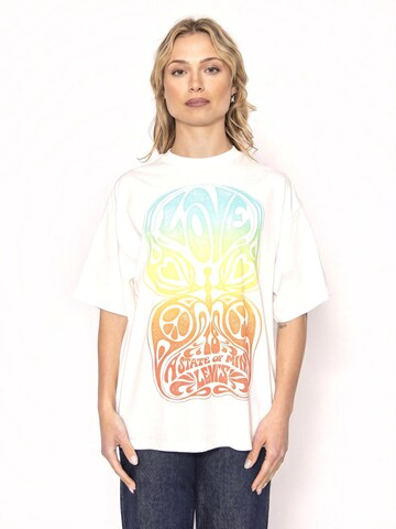LEVI'S ® Shirt 'Love Is A State' in Wit: voorkant