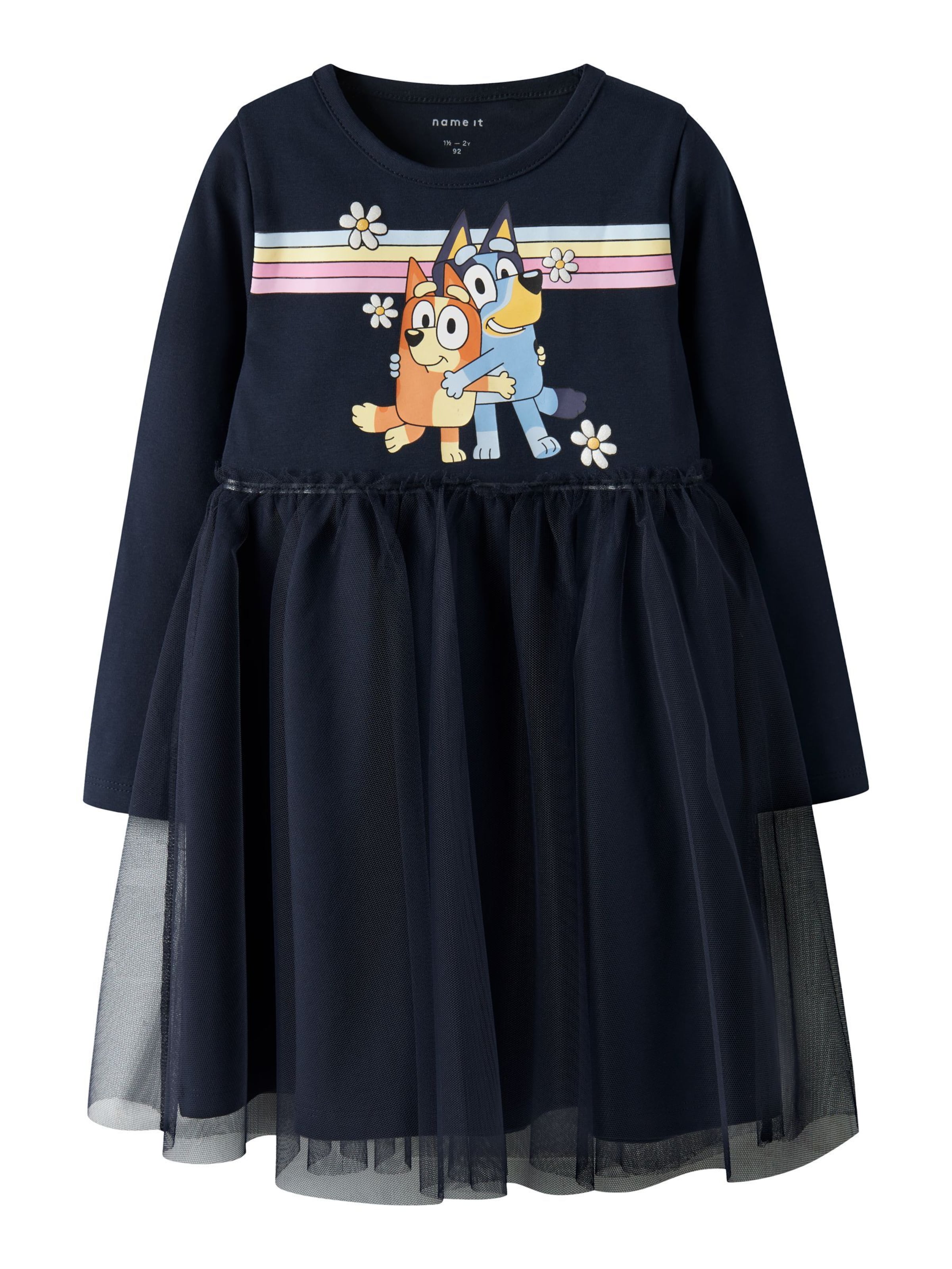 NAME IT - Vestido 'Bluey' en azul: frente