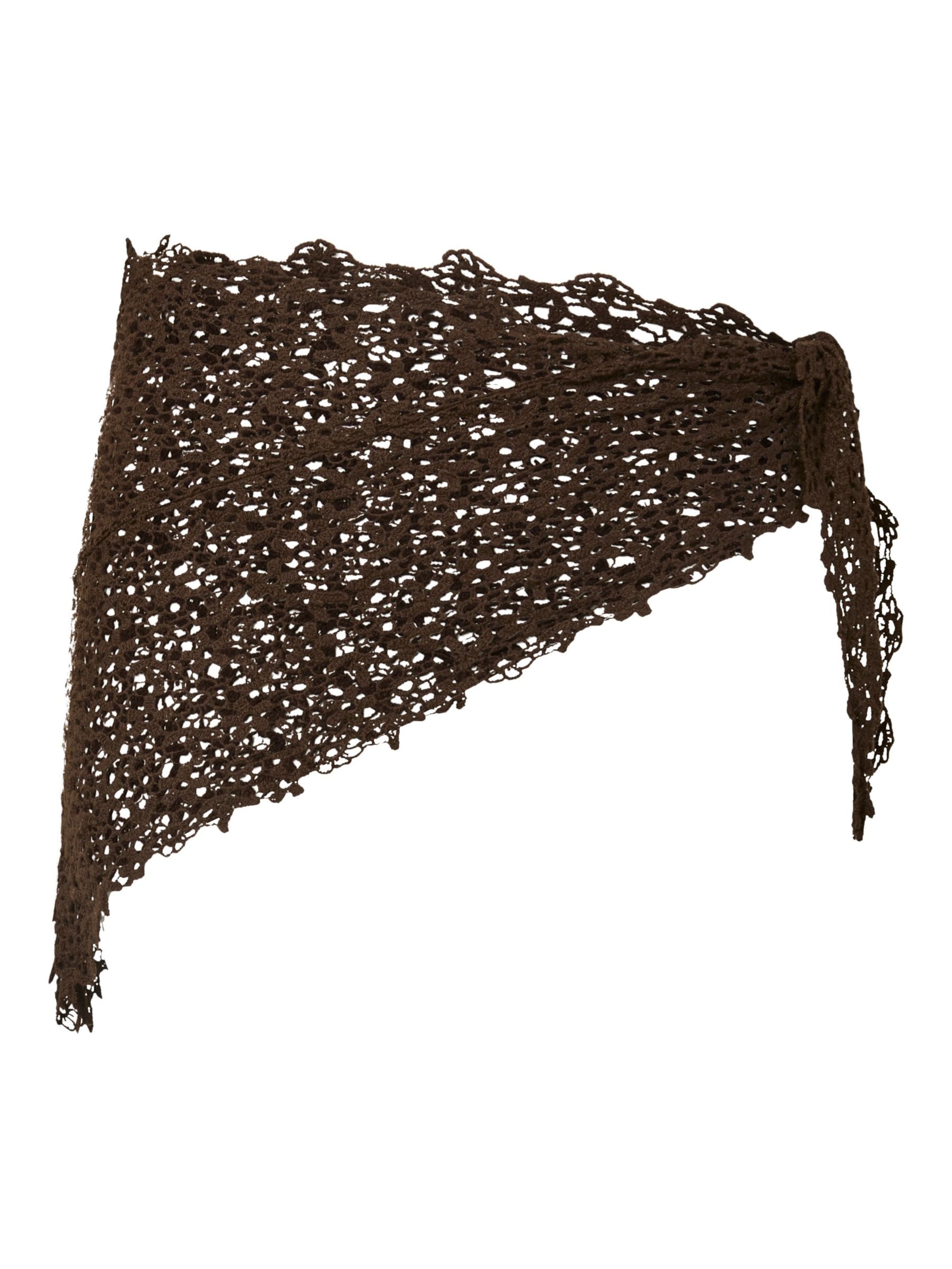 PIECES - Chal 'PCKasmin' en marrón: frente