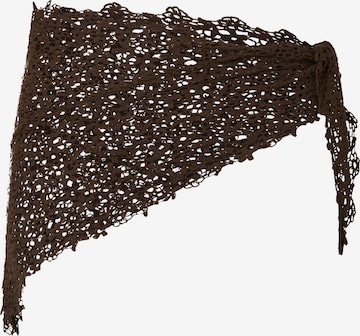 PIECES - Chal 'PCKasmin' en marrón: frente