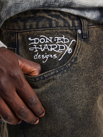 Ed Hardy Loosefit Jeans i brun