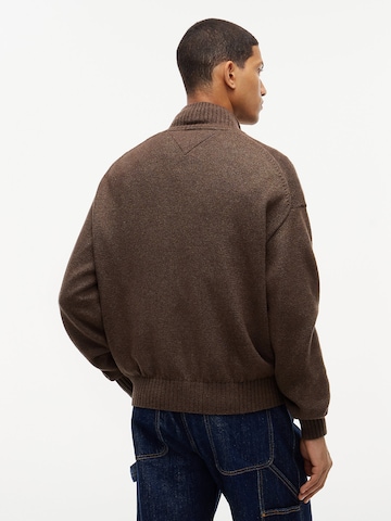 Tommy Jeans Knit cardigan 'Heritage' in Brown