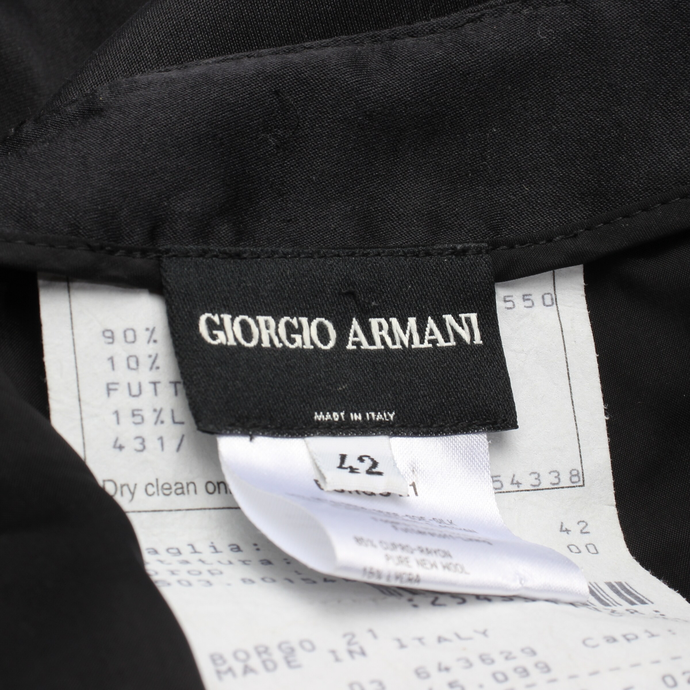 GIORGIO ARMANI Hose S in Schwarz