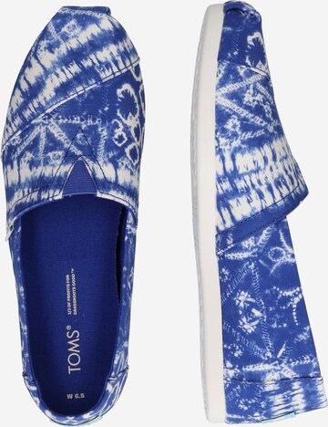 TOMS - Sapato Slip-on 'ALPARGATA' em azul