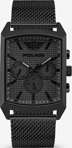 POLICE Analog Watch 'SALEVE' in Black: front