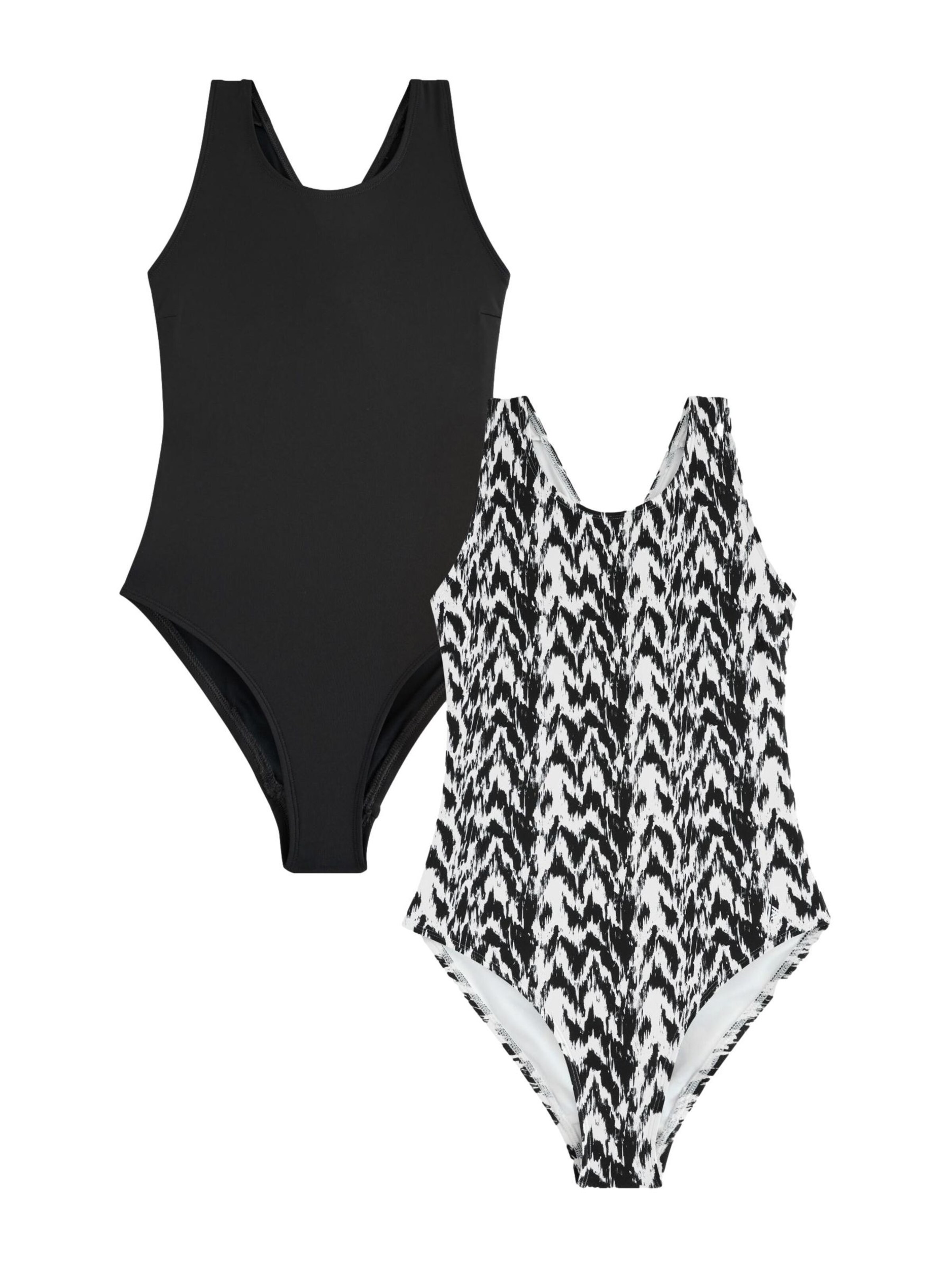 Next High neck Badeanzug in Mischfarben: Vorderseite