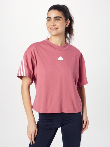 ADIDAS SPORTSWEAR Performance shirt 'Future Icons 3-Stripes' in Pink: front
