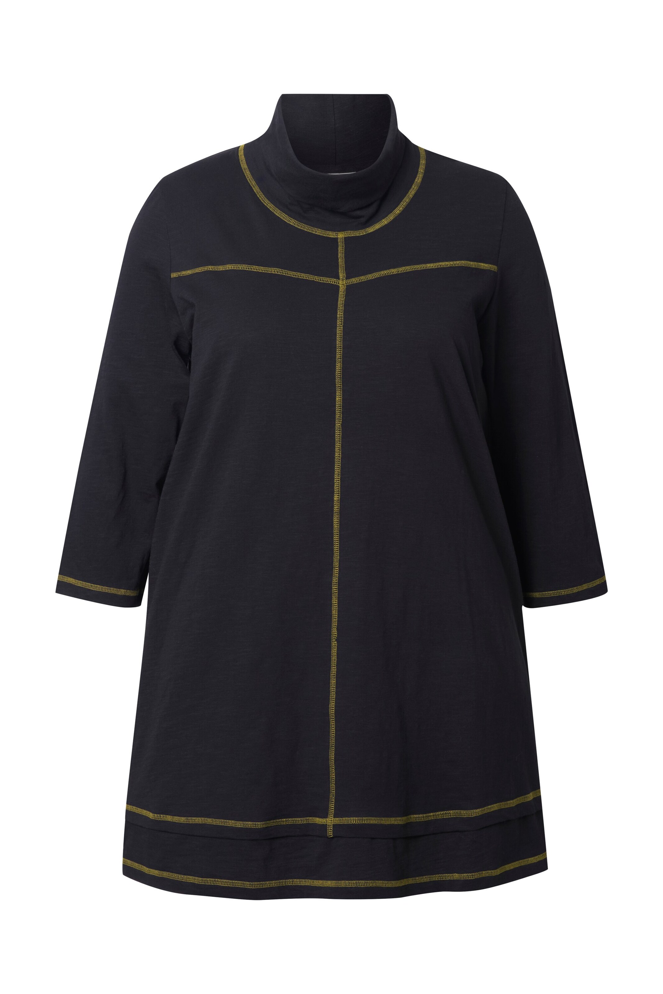 Ulla Popken Shirt in Zwart: voorkant