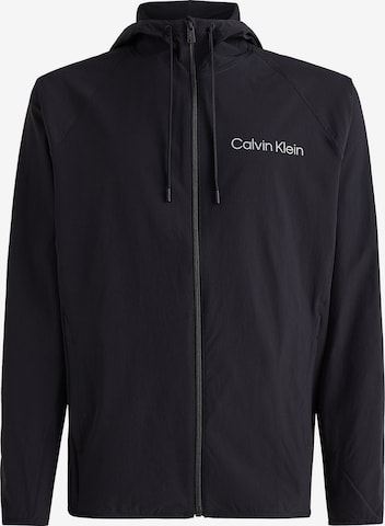 Calvin Klein Performance Athletic Jacket in Black: front