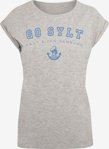 F4NT4STIC Shirt 'Go Sylt' in Grijs: voorkant
